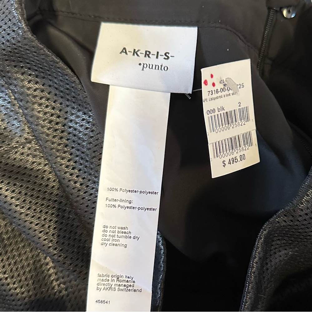 Chic Black A-Line Skirt - Picture 2 of 4